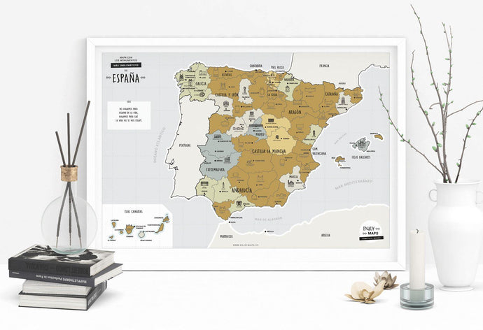 Mapa rascable España
