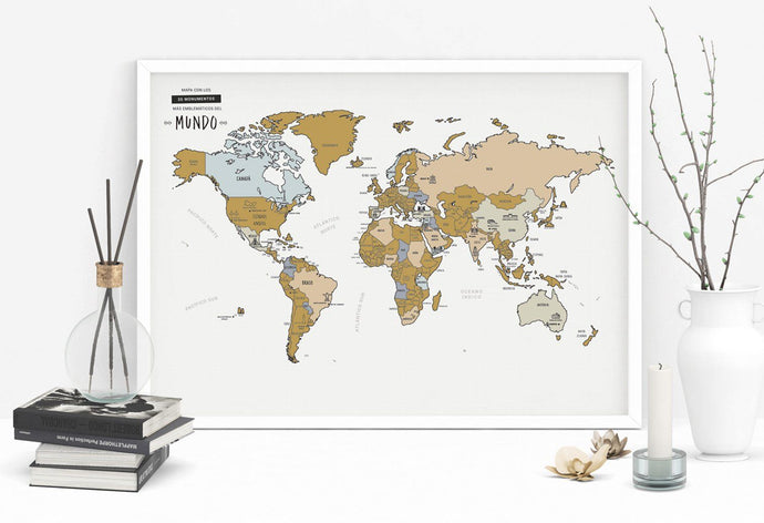 Mapa rascable Mundo